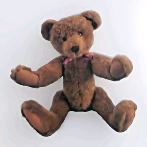 Boyds Plush Bear Vintage 90's 5 Way Jointed Brown Appx 16" Read